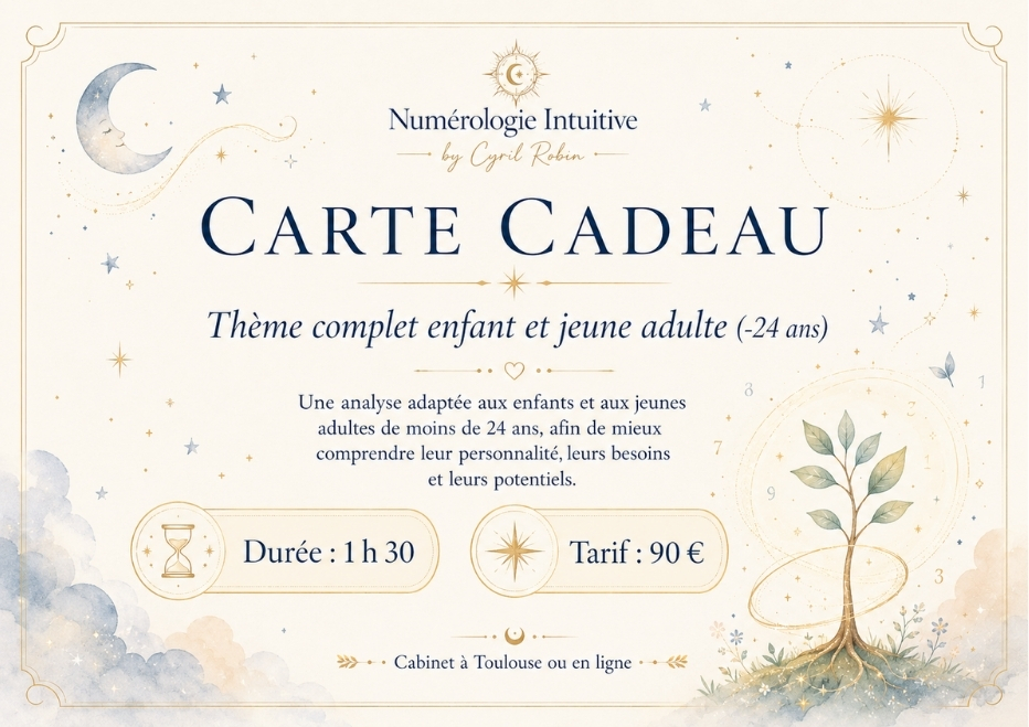 Carte cadeau thème complet enfant