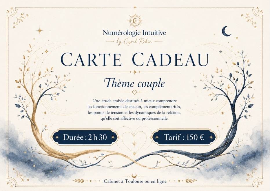 Carte cadeau thème couple